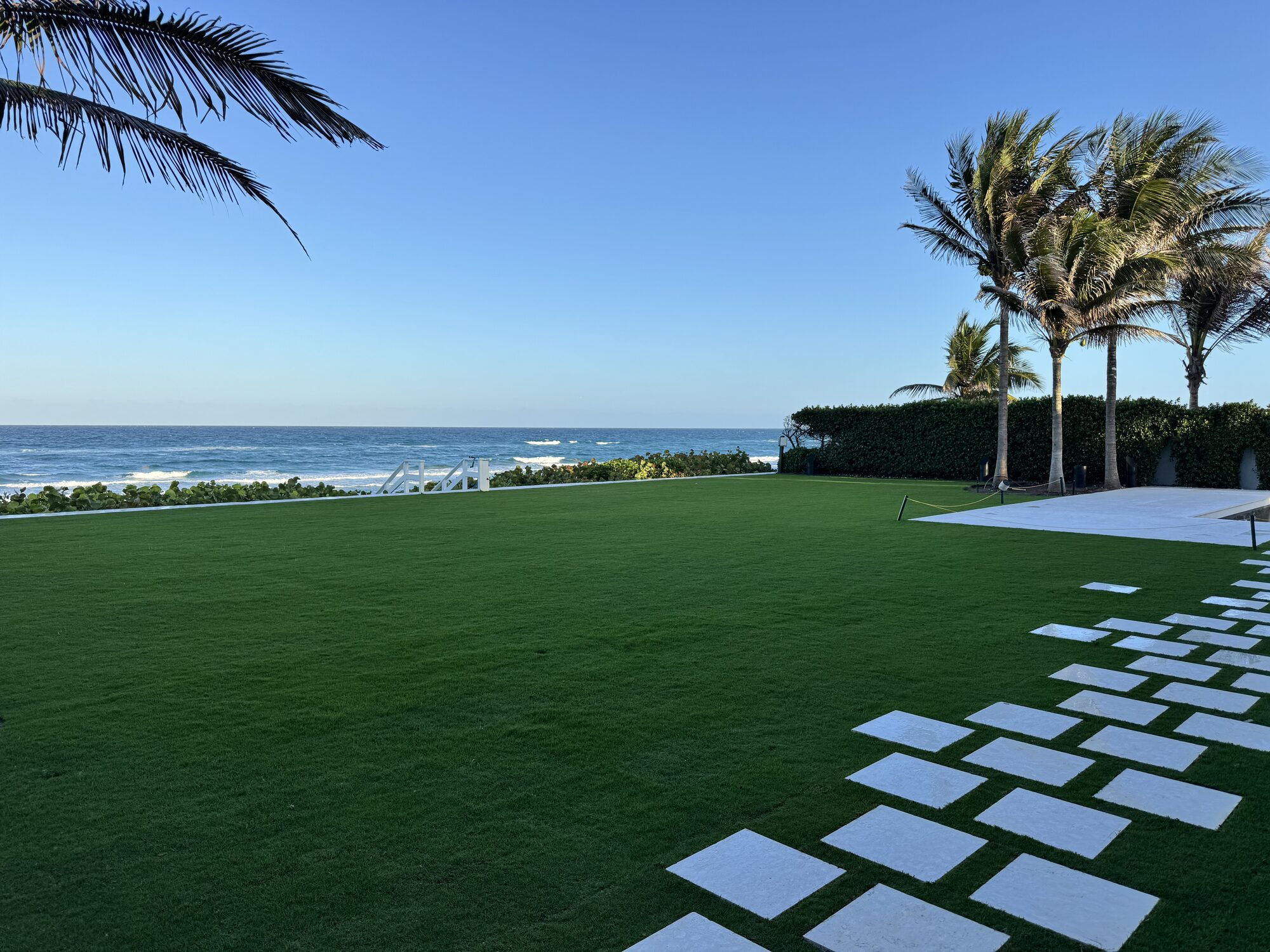 Platinum TE Paspalum turf grass with oceanfront views in South Florida